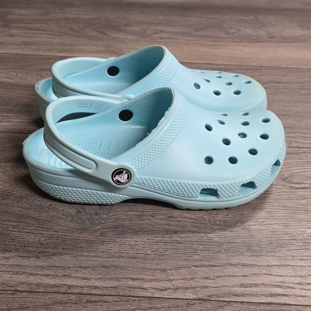 CROCS Kids Light Blue Waterproof Clogs J3